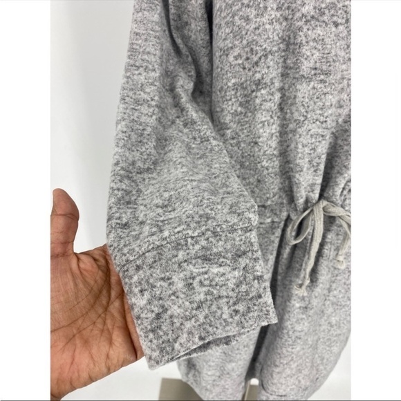 Soft Surroundings V-Neck Long Sleeve Drawstring Knit Dress - Picture 5 of 11